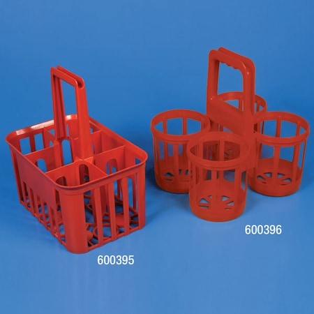 Globe Scientific Bottle carrier, 6-place, red 600395